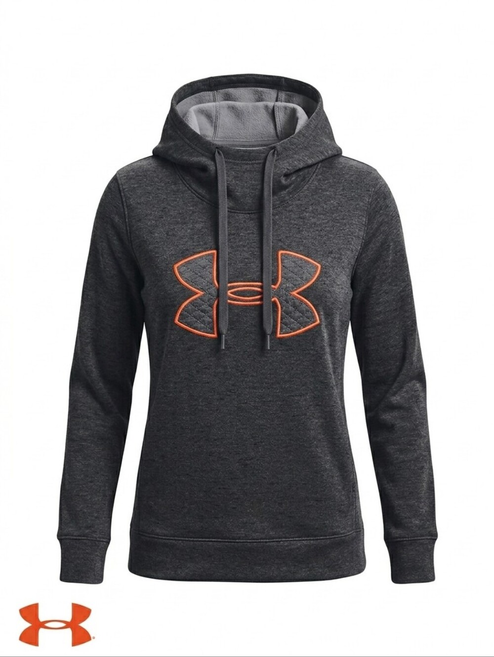 Under Armour ColdGear Fleece Hoodie Big Logo Sweatshirt Running Gym Women Small